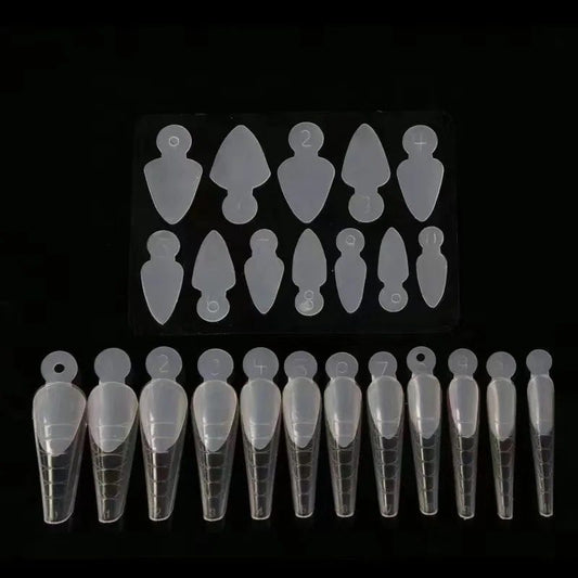 Molde de Silicona para Francesa Reversa x12 tamaños -  Solo en Pink Pot Plant 