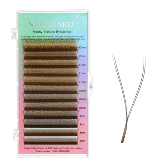 Pestañas YY 0.07C MIX Marron - Nagaraku -  Solo en Pink Pot Plant 