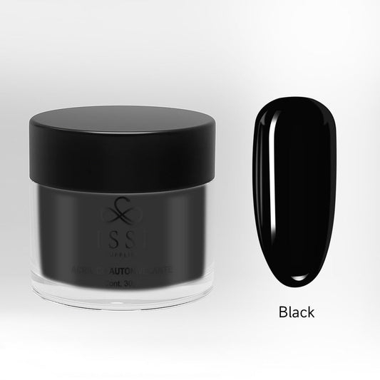 Polvo acrílico autonivelante BLACK 30g - ISSI Supplies -  Solo en Pink Pot Plant 