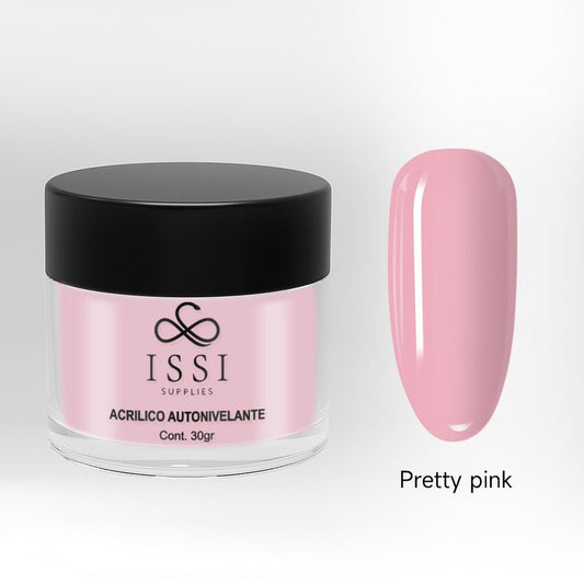 Polvo acrílico autonivelante PRETTY PINK 30g ISSI Supplies -  Solo en Pink Pot Plant 