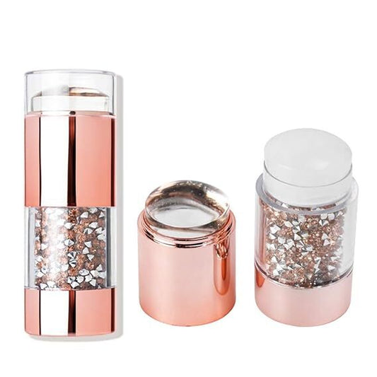 Sello para Stamping y Nail Art Doble - ISSI Supplies -  Solo en Pink Pot Plant 