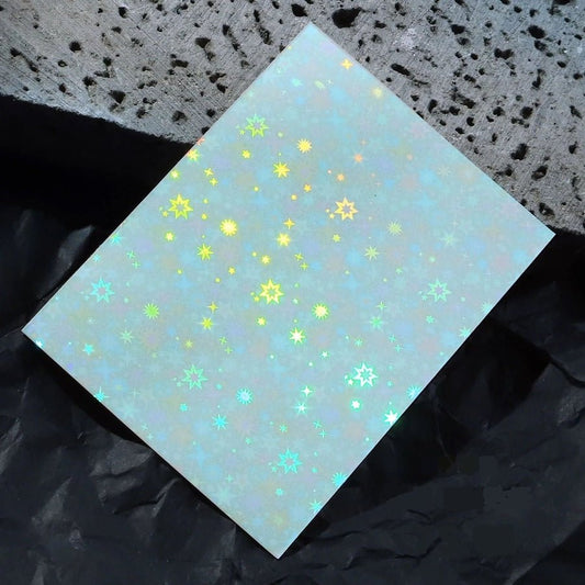 Sticker holográf efecto cambio de tamaño ESTRELLAS -  Solo en Pink Pot Plant 