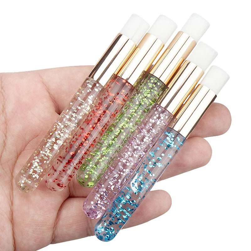 Pincel Higienizador de Pestañas Glitter - ISSI Supplies - Pink Pot Plant