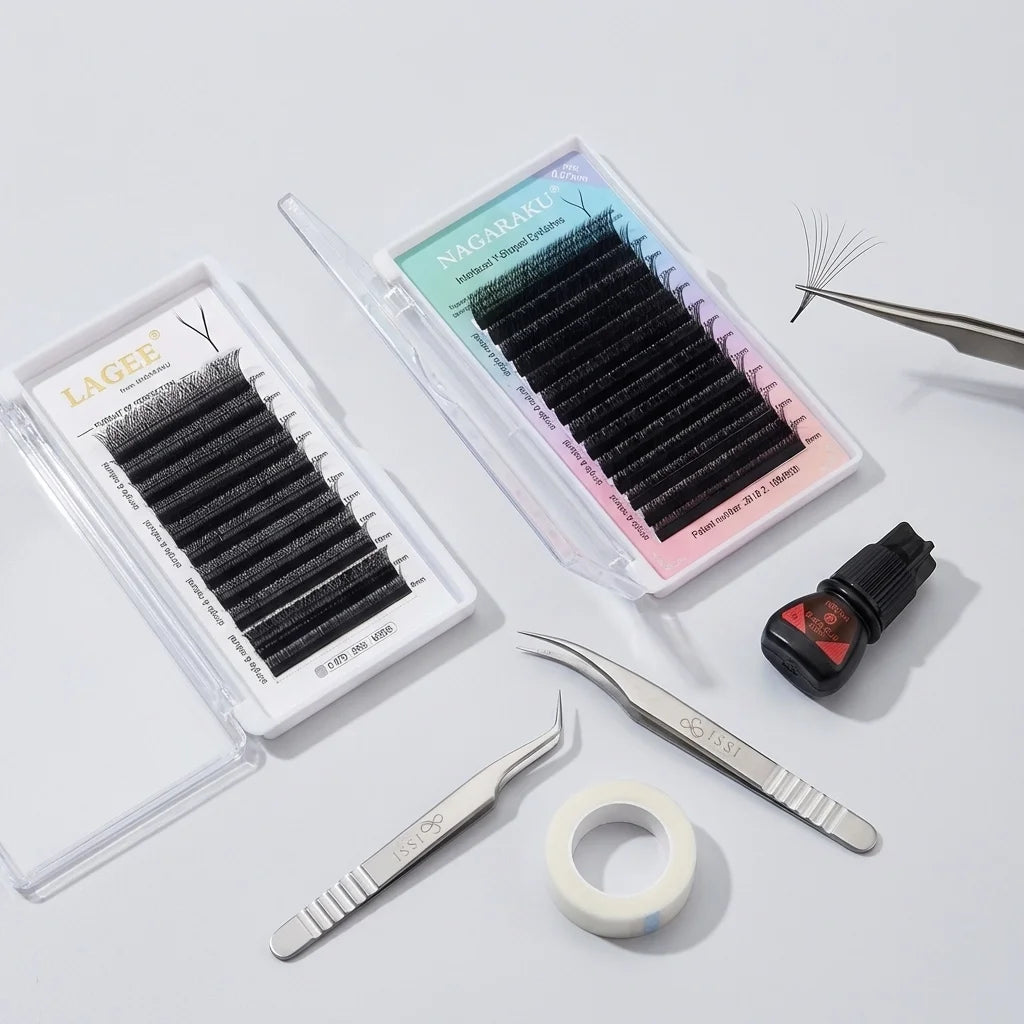 Kit de Extensión de Pestañas Volumen Brasileño con 6 Productos -  Solo en Pink Pot Plant 