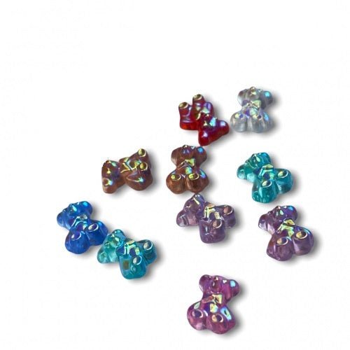 D449/10mm  Apliques Bear Plastico 5 unidades - ISSI Supplies -  Solo en Pink Pot Plant 