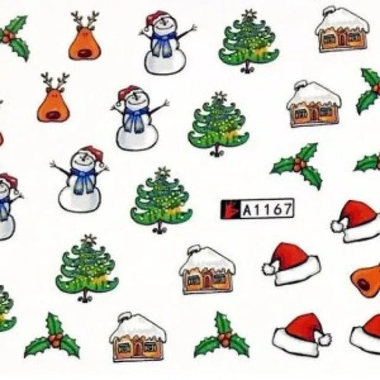 Decals Water Navideño A1167 -  Solo en Pink Pot Plant 