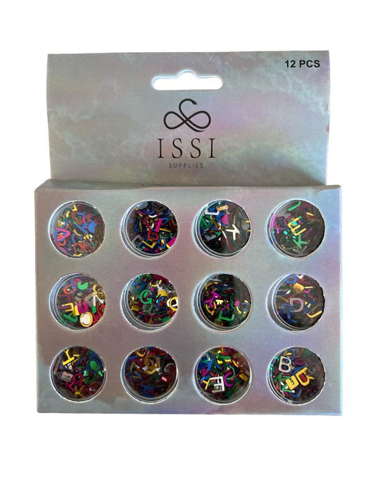 Glitter Letras GCH1-8 - ISSI Supplies -  Solo en Pink Pot Plant 