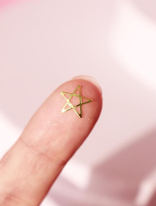 Joyas de Metal D433 Pentagrama -  Solo en Pink Pot Plant 