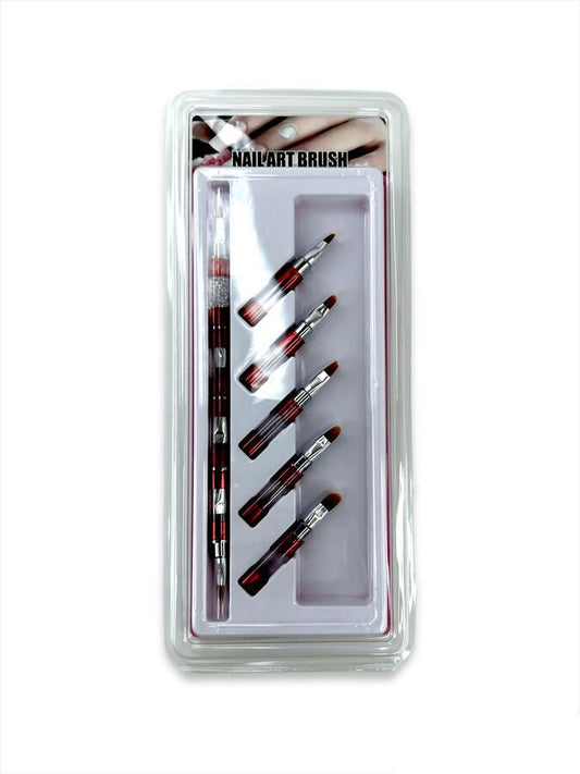 Kit Pinceles Nail Art Desmontable -  Solo en Pink Pot Plant 