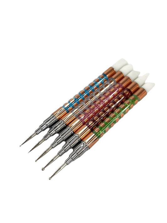 Kit x5 Pinceles Silicona - Boleador R103 -  Solo en Pink Pot Plant 