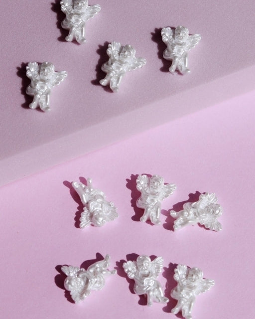 NS1008 Aplique Angel x10un. Blanco -  Solo en Pink Pot Plant 