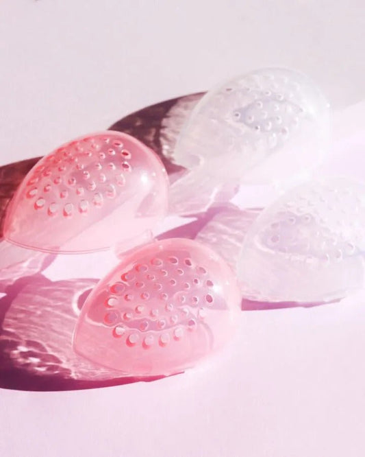 PS1002 Beauty Blender Case Transparente -  Solo en Pink Pot Plant 