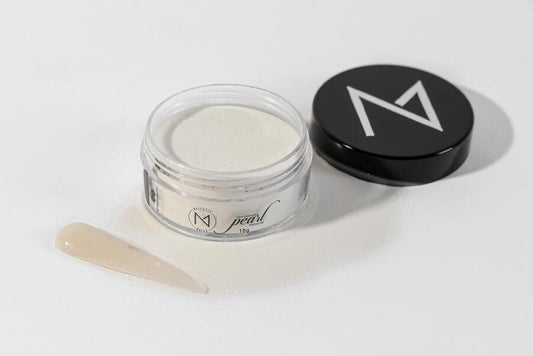 Polvo Acrílico Silver White 40g - Majestic Nails -  Solo en Pink Pot Plant 