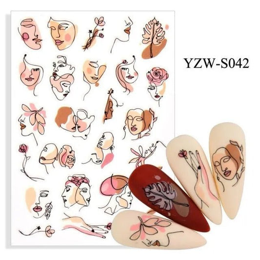 Sticker YZW-S042 -  Solo en Pink Pot Plant 