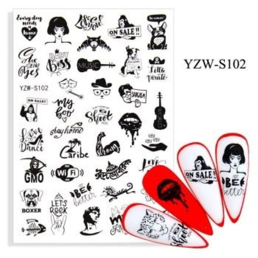 Sticker YZW-S102 -  Solo en Pink Pot Plant 