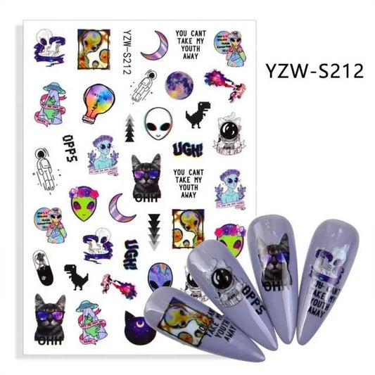 Sticker YZW-S212 -  Solo en Pink Pot Plant 