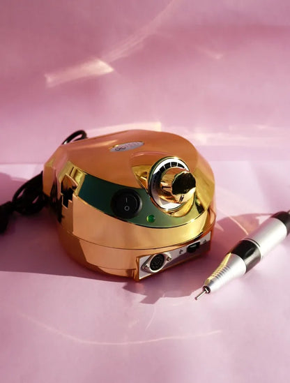 Torno para uñas dorado 35000 RPM 45W -  Solo en Pink Pot Plant 
