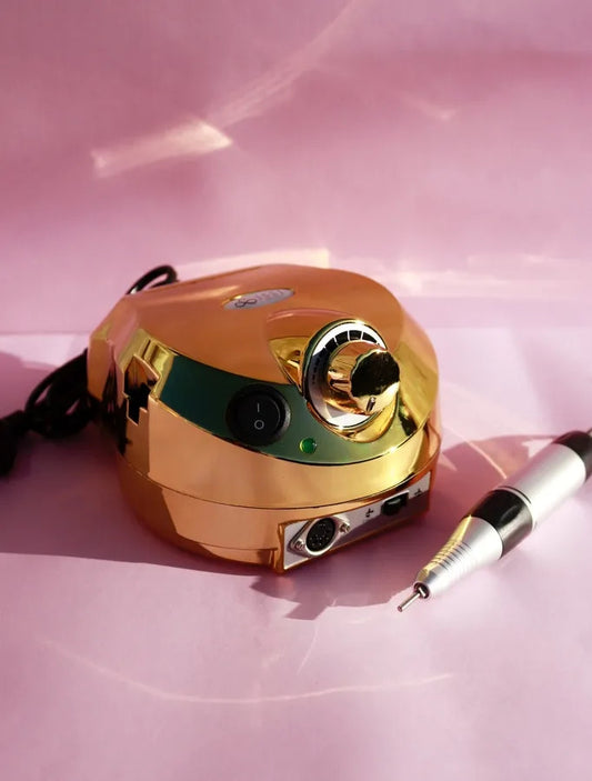 Torno para uñas dorado 35000 RPM 45W -  Solo en Pink Pot Plant 
