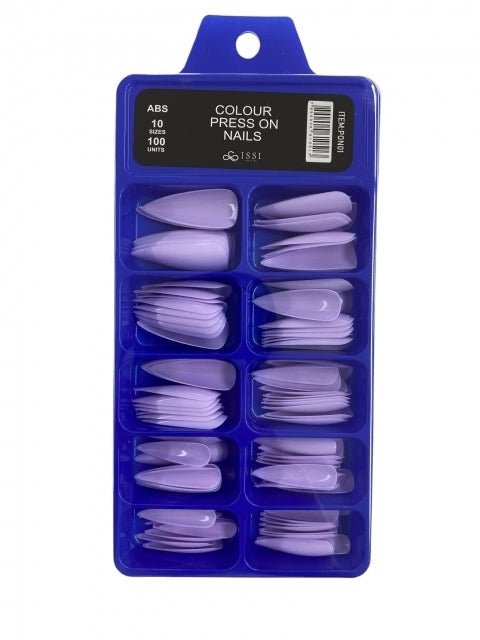 Uñas PRESS ON Coloridas #18 x100u ABS -  Solo en Pink Pot Plant 