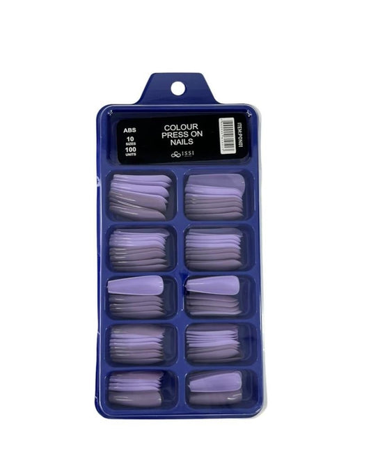 Uñas PRESS ON Coloridas #40 x100u ABS -  Solo en Pink Pot Plant 