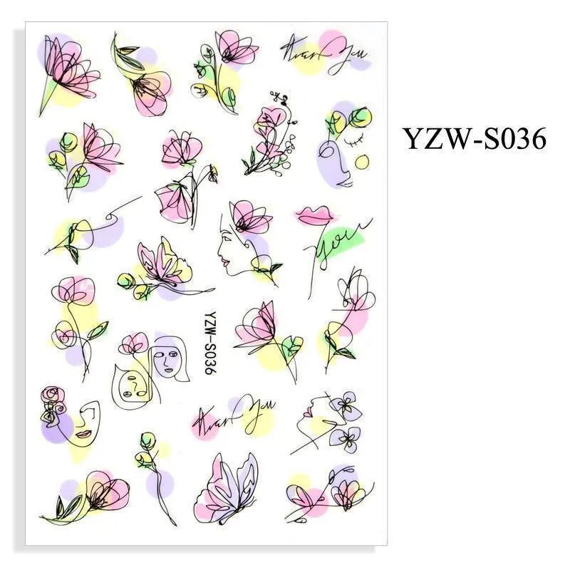 Sticker YZW-S036 - Pink Pot Plant