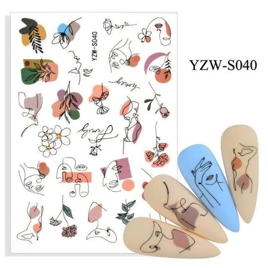 Sticker YZW-S040 - Pink Pot Plant