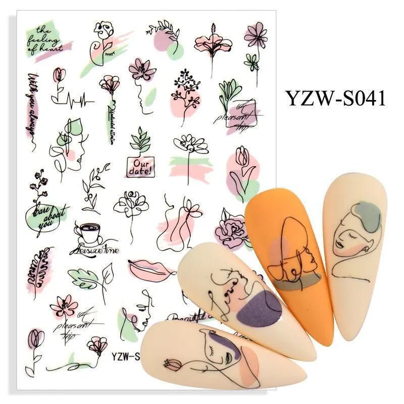 Sticker YZW-S041 - Pink Pot Plant