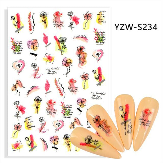 Sticker YZW-S234 - Pink Pot Plant