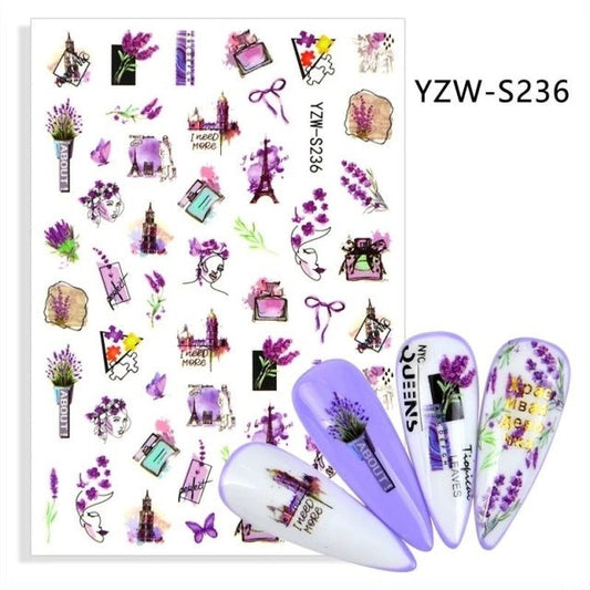 Sticker YZW-S236 - Pink Pot Plant